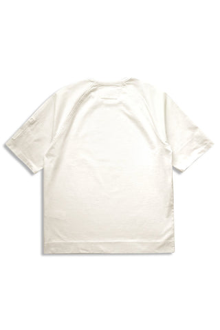 Men's Off White C.P. Company Heavy Jersey Mixed Short Sleeve Sweatshirt