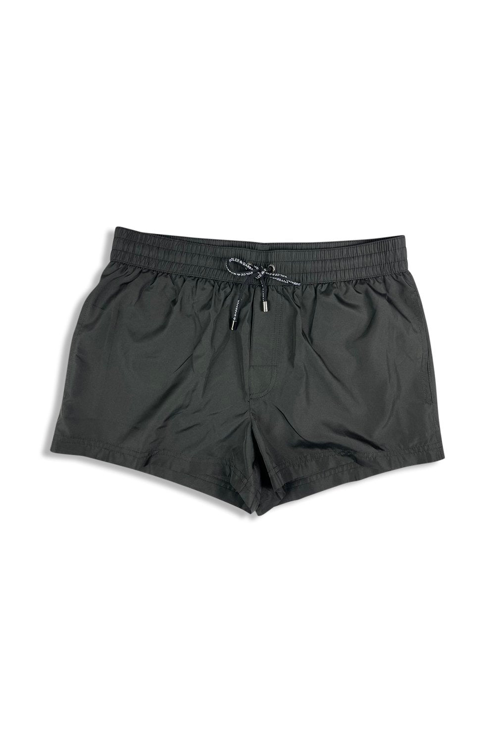 Men's Black Dolce & Gabbana Short Jacquard Swim Trunks