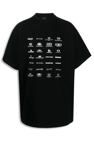 Balenciaga Men s oversized T shirt Iconic logo design Muoti Clothing