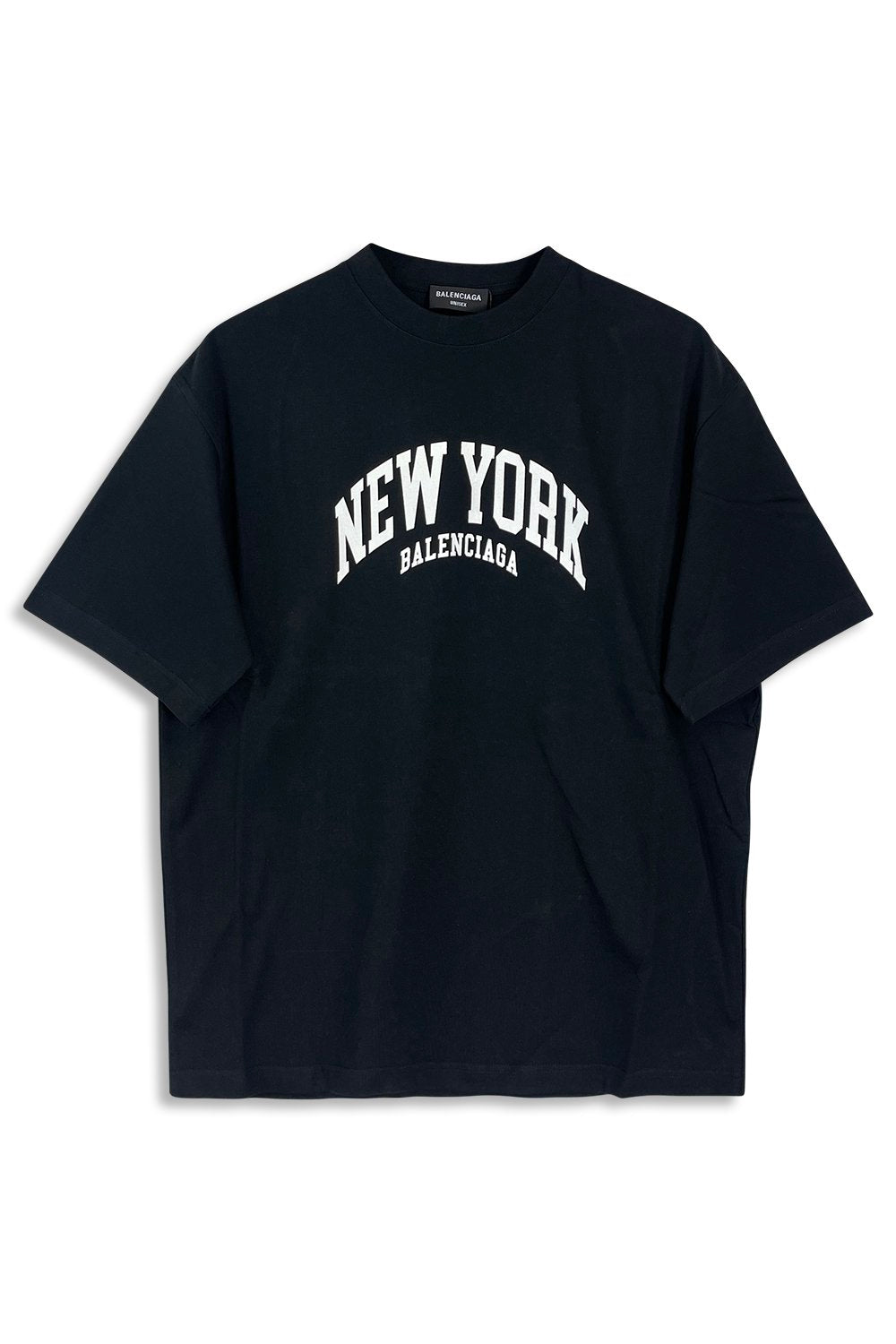 Men's Black Balenciaga New York Oversized T-Shirt