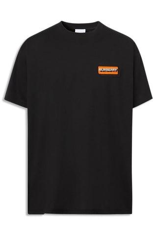 Men's Black Burberry Logo Appliqué Short Sleeve T-Shirt