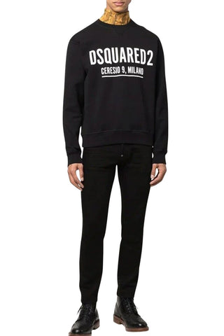 Men's Black DSquared2 Ceresio 9 Milano Sweatshirt