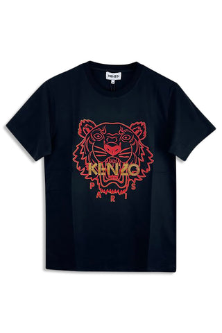 Men's Black Kenzo Classic CNY Red Tiger T-Shirt