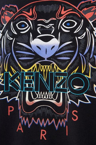 Men's Black Kenzo Classic Gradient Tiger T-Shirt