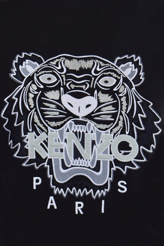 Men's Black Kenzo Classic White Tiger Sweatshirt