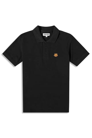 Men's Black Kenzo Tiger Crest Polo