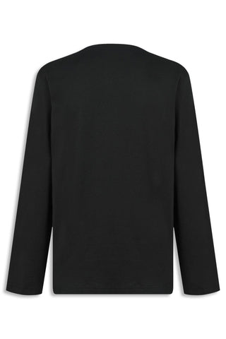 Men's Black Polo Ralph Lauren Logo Print Long Sleeved T-Shirt