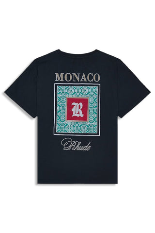 Men's Black Rhude Monaco Vintage Logo T-Shirt