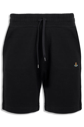 Men's Black Vivienne Westwood Orb logo-Embroidered Shorts