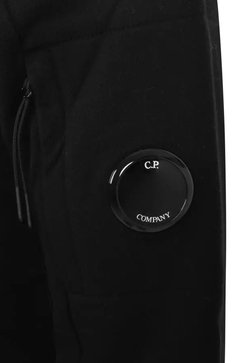 Men's C.P. Company Lens-Detail Cotton Black Sweatshirt