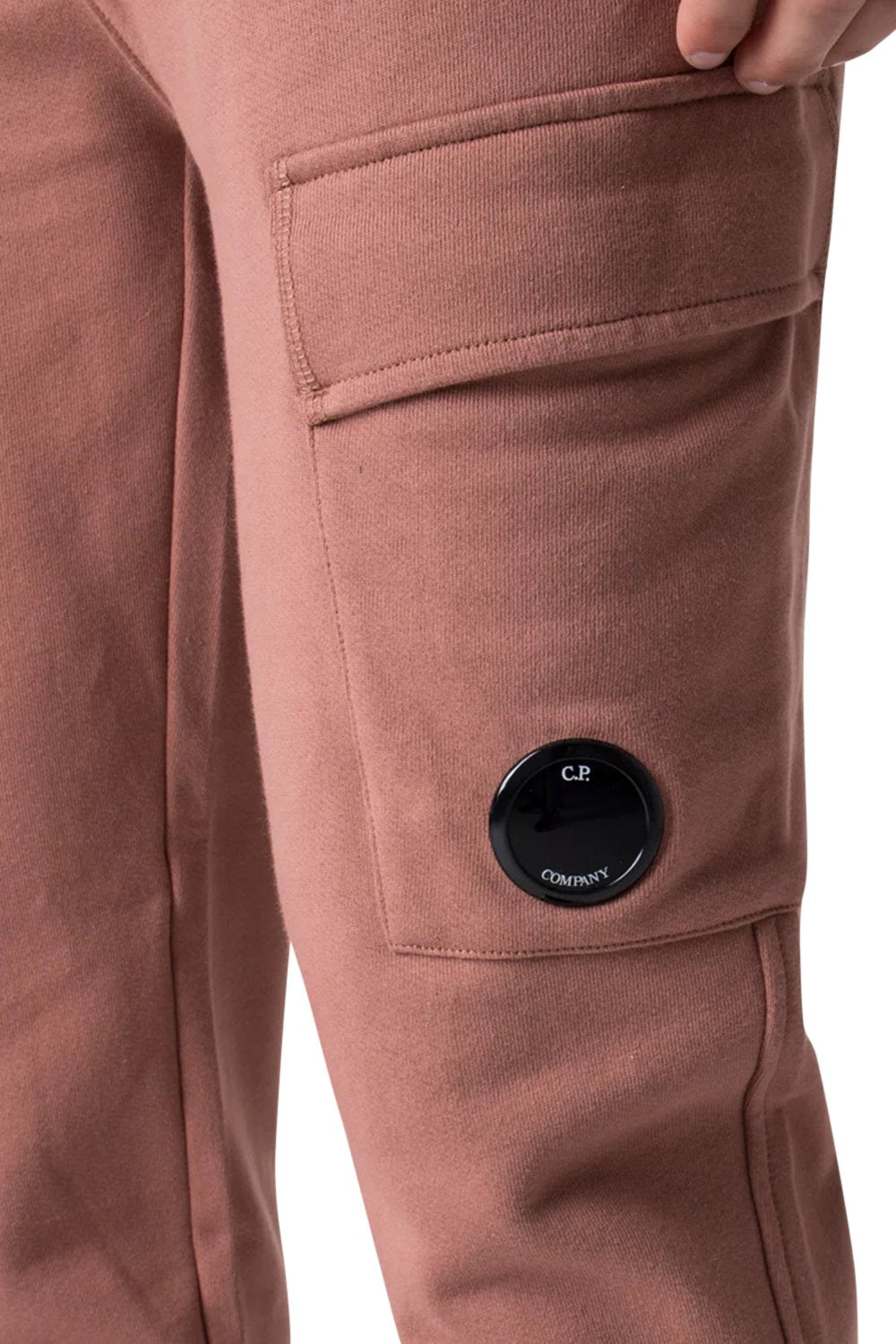 Men's C.P. Company Lens-Detail Cotton Cedar Wood Jogger pants