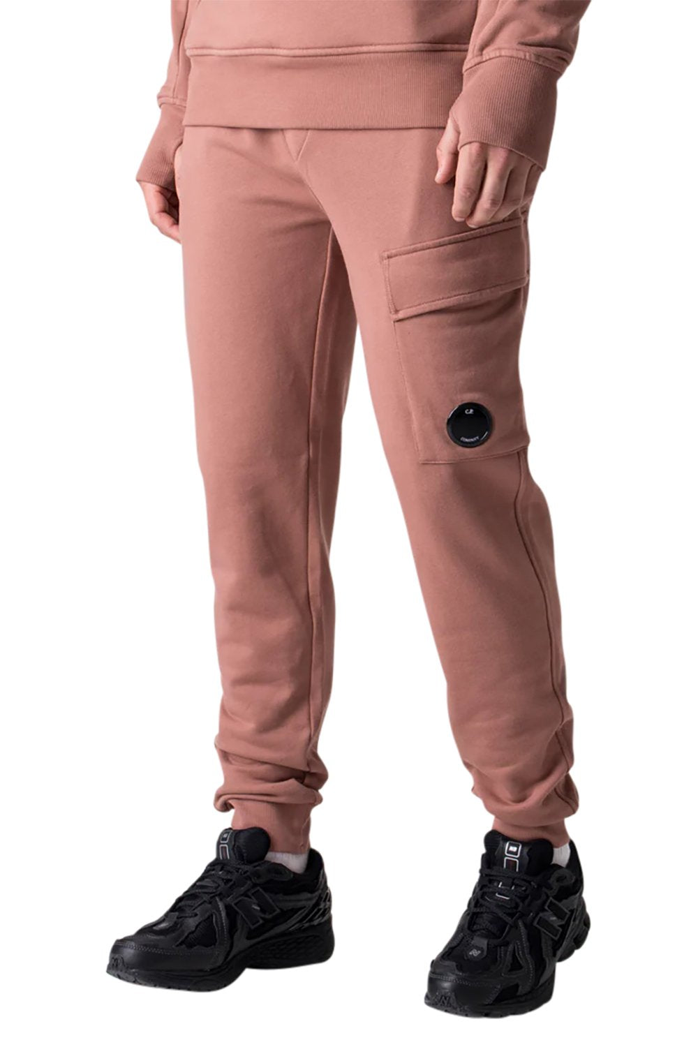 Men's C.P. Company Lens-Detail Cotton Cedar Wood Jogger pants