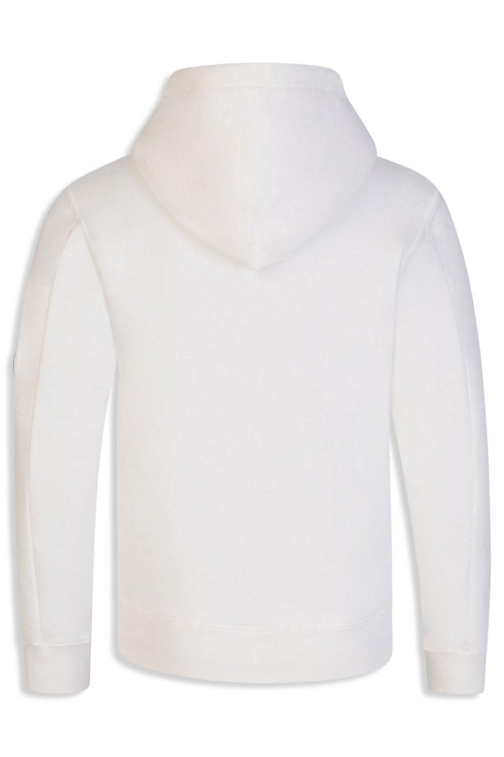 Men's C.P. Company Lens-Detail Cotton Cream Hooded Sweatshirt