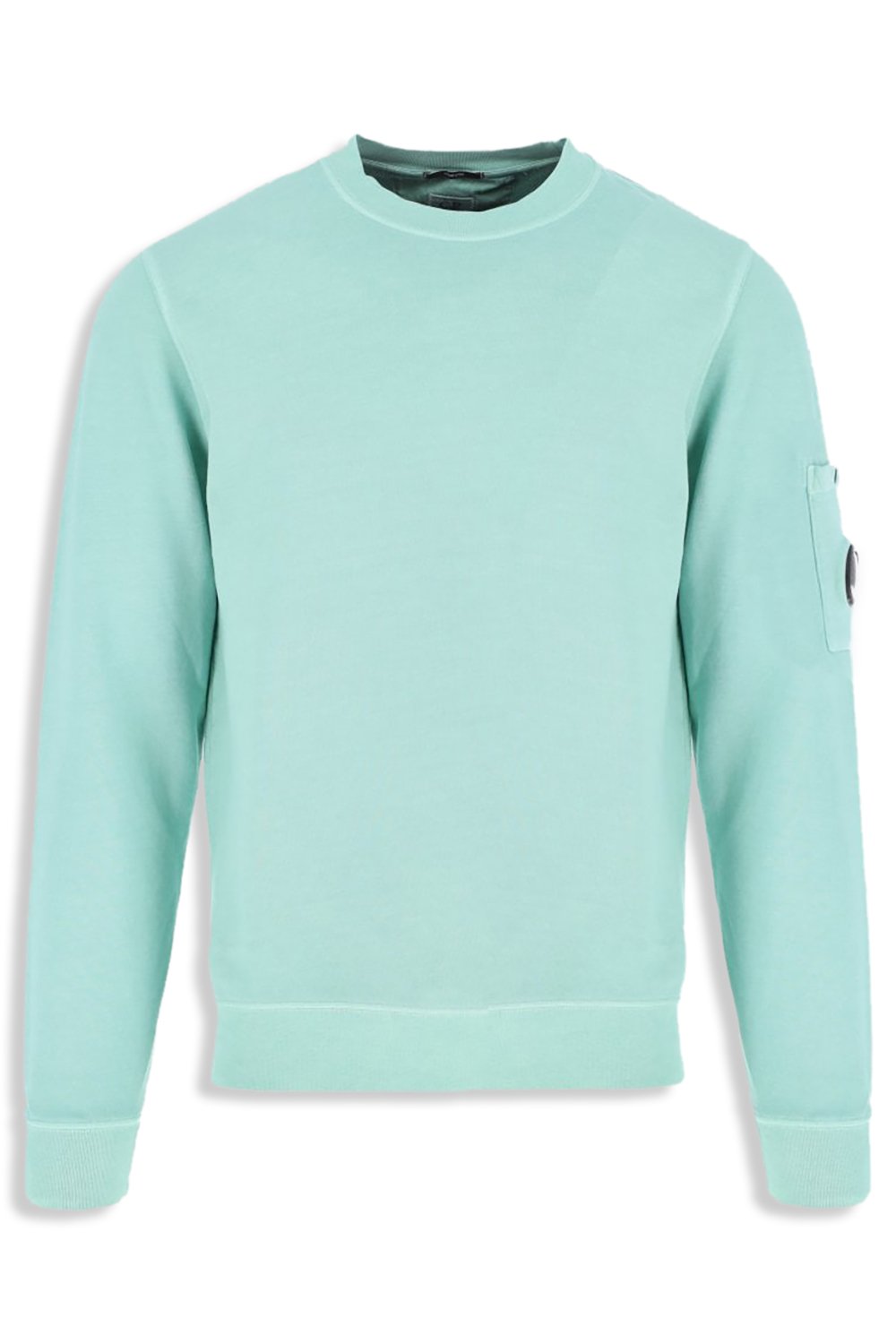 Men's C.P. Company Lens-Detail Cotton Mineral Blue Sweatshirt