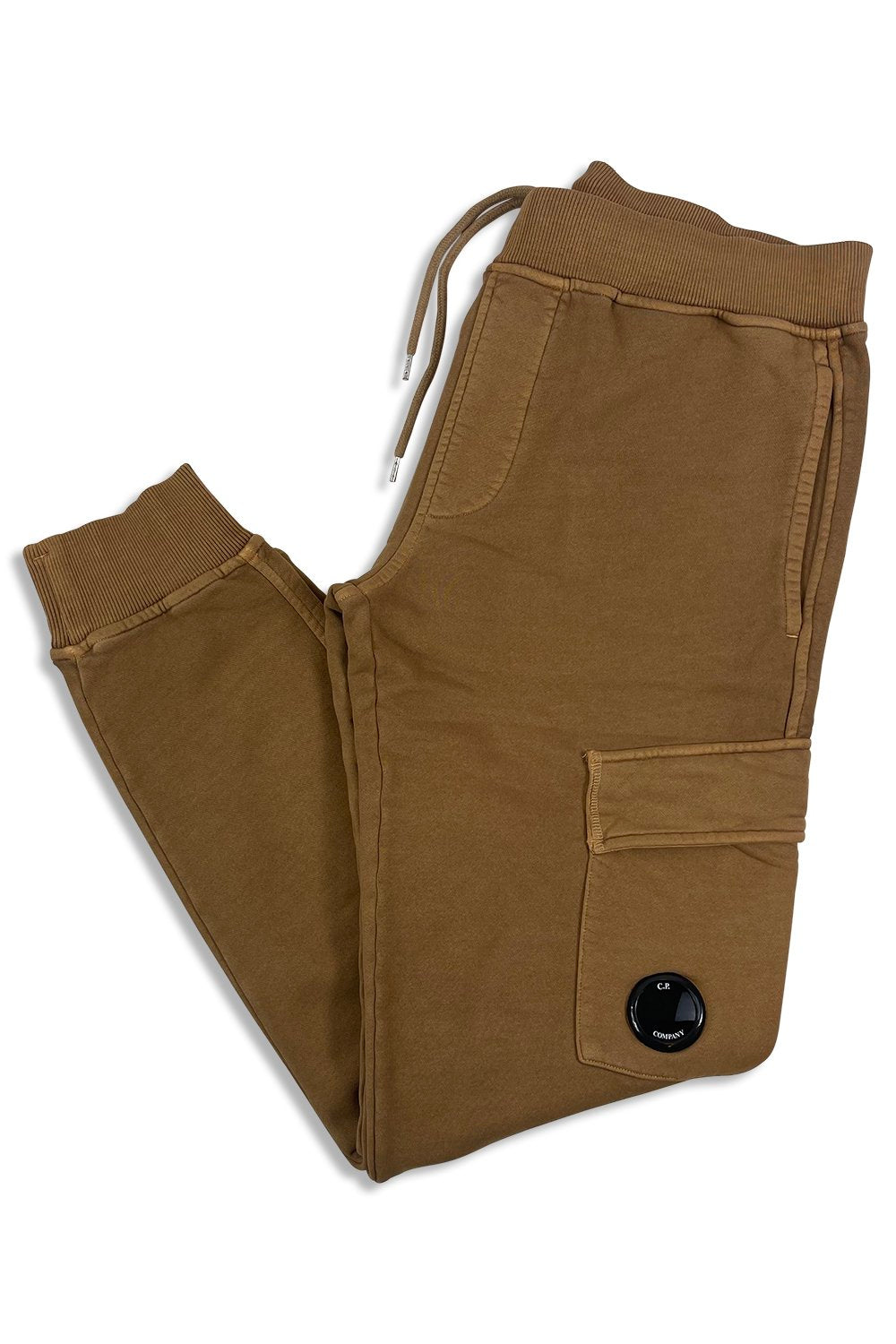 Men's Desert C.P. Company Lens-Detail Cotton Jogger Pants