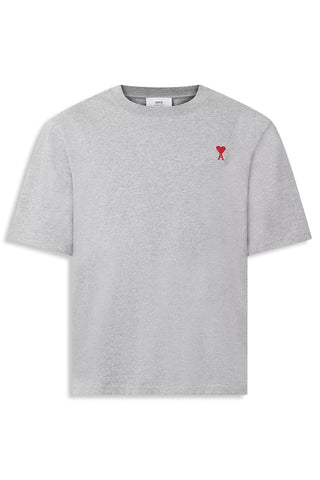 Men's Grey Ami Paris 'Ami De Coeur' Slim Fit T-Shirt