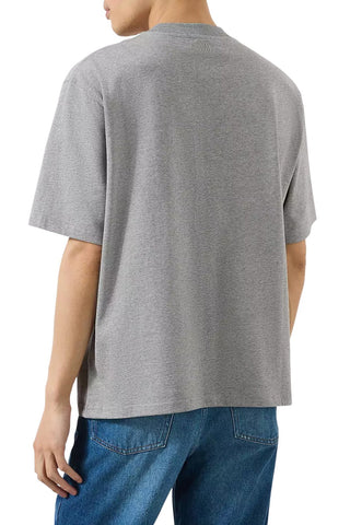 Men's Grey Ami Paris 'Ami De Coeur' Slim Fit T-Shirt