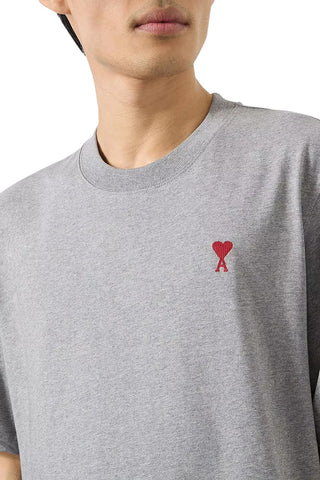 Men's Grey Ami Paris 'Ami De Coeur' Slim Fit T-Shirt