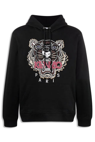 Men's Kenzo Black Classic Gold/Brown Tiger Pullover Hood