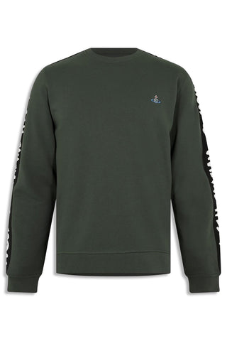 Men's Khaki Vivienne Westwood Taped Sweatshirt