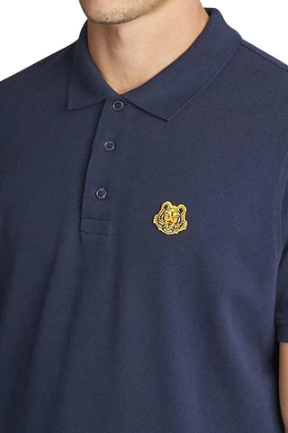 Men's Navy Kenzo Tiger Crest Polo
