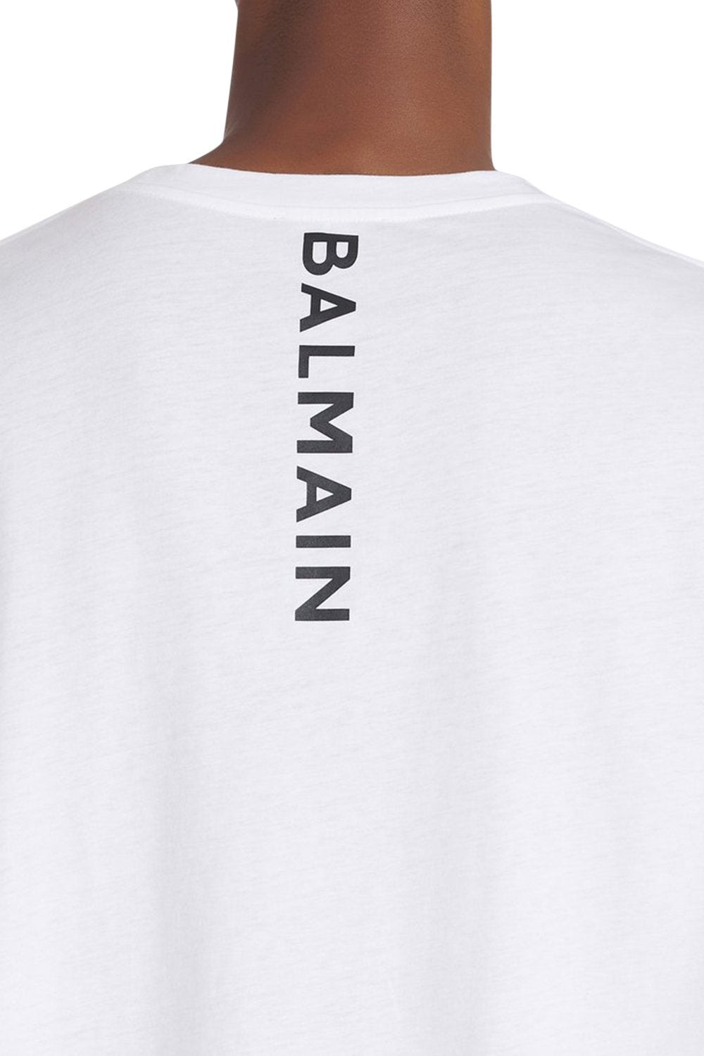 Men's White Balmain Oversized Cotton T-Shirt