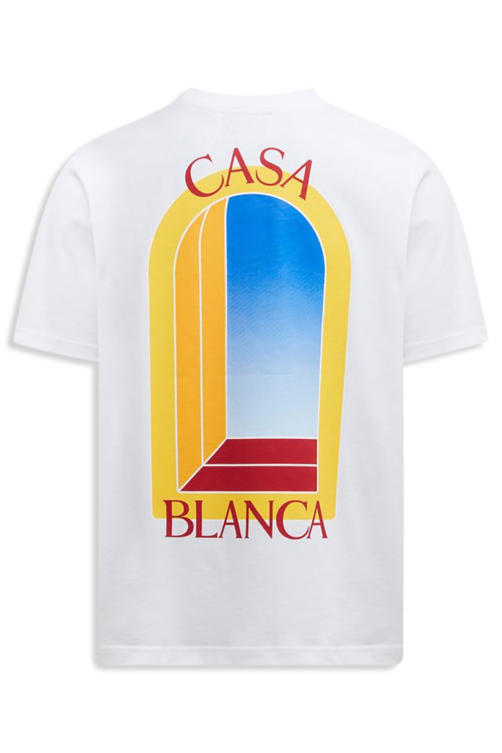 Men's White Casablanca L'arche De Nuit Printed T-Shirt