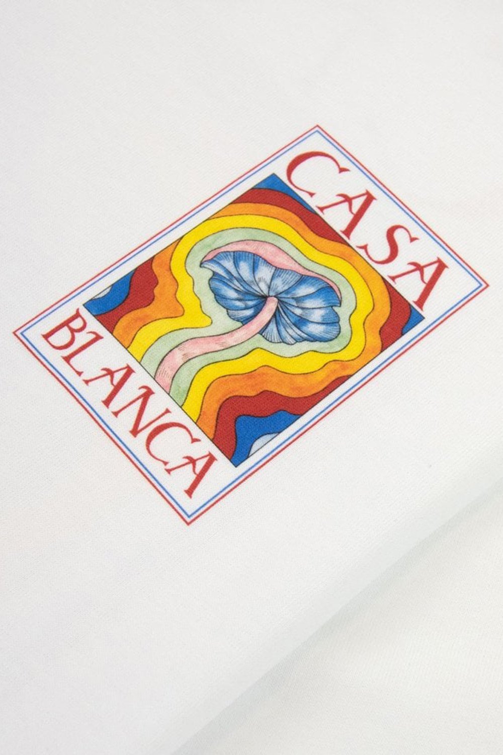 Men's White Casablanca Mind Vibrations Printed T-shirt
