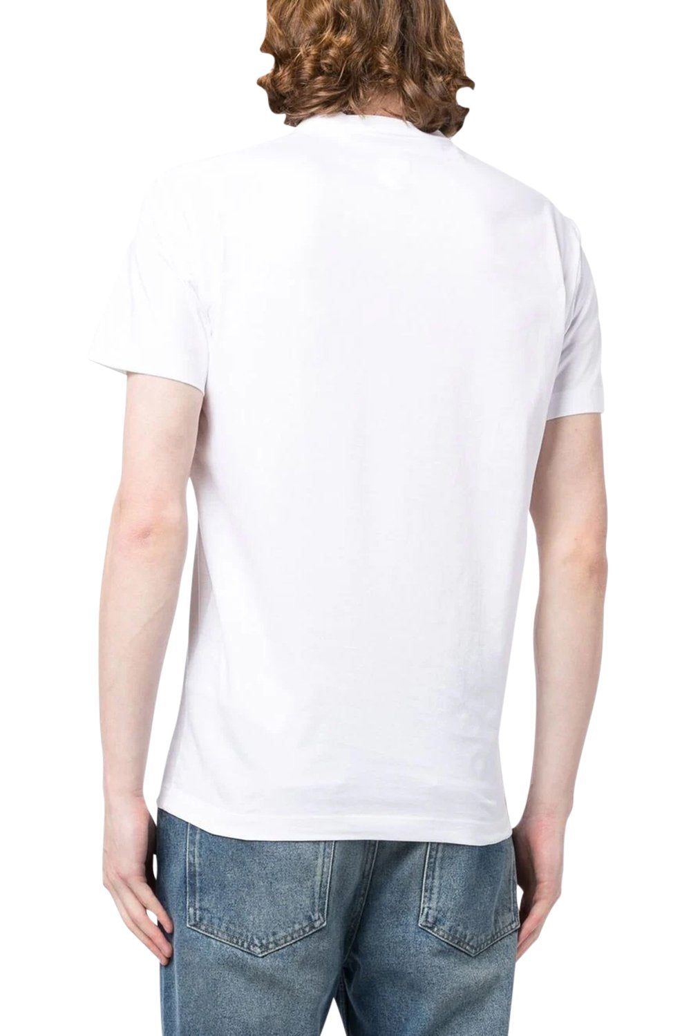 Men's White DSquared2 Icon Cool Sunset Print T-Shirt