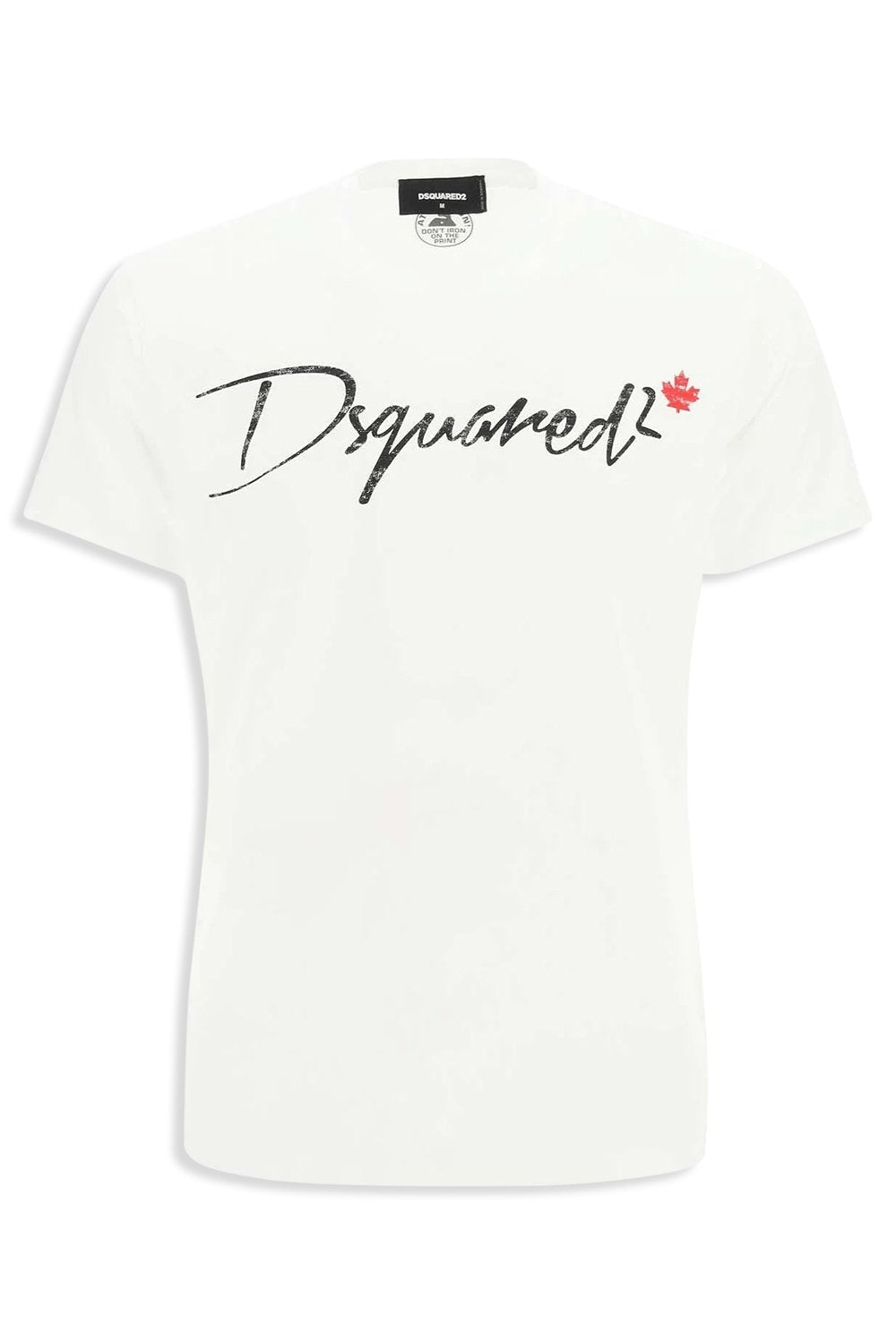 Men's White DSquared2 Italic Logo T-Shirt
