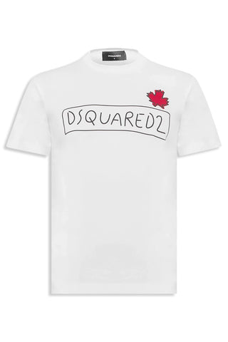 Men's White Dsquared2 Supercrew T-Shirt