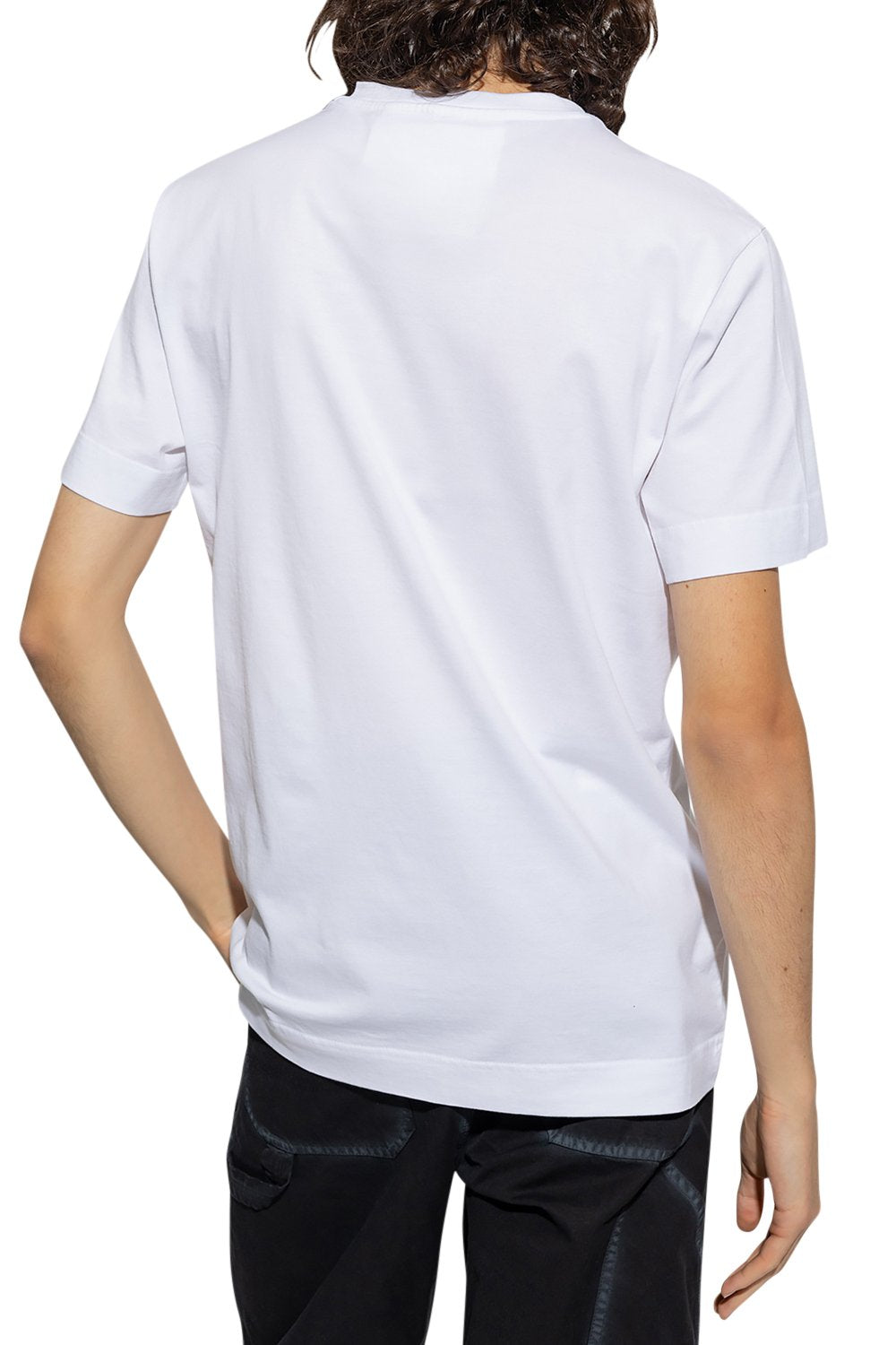 Men's White Givenchy Small Logo Slim Fit Jersey T-Shirt