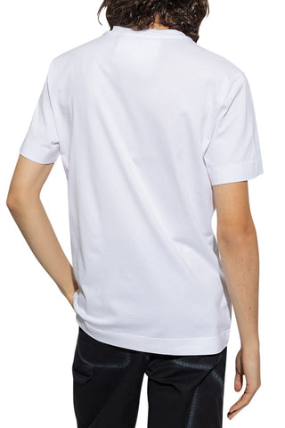 Men's White Givenchy Small Logo Slim Fit Jersey T-Shirt