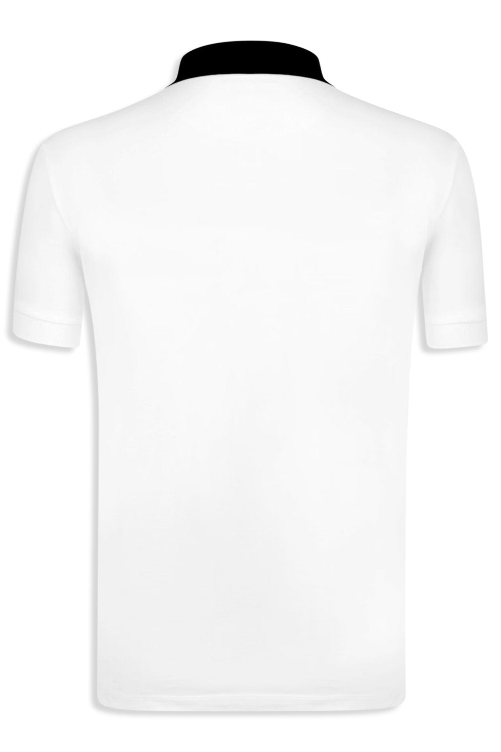 Men's White Vivienne Westwood Contrasting Black Collar Polo Shirt