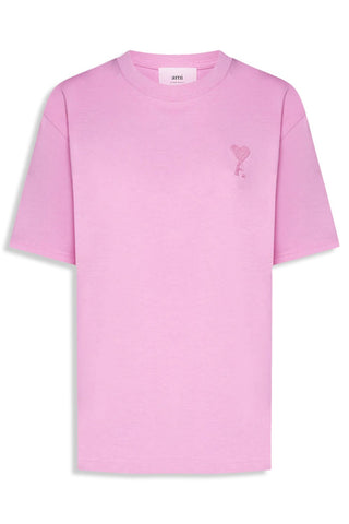 Men's Candy Pink Ami Paris 'Ami De Coeur' T-Shirt