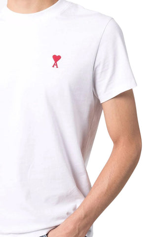 Men's White Ami Paris 'Ami De Coeur' Slim Fit T-Shirt