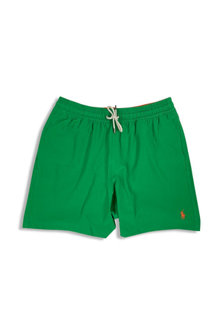 Men's Green Polo Ralph Lauren Traveller Slim Fit Swim Shorts