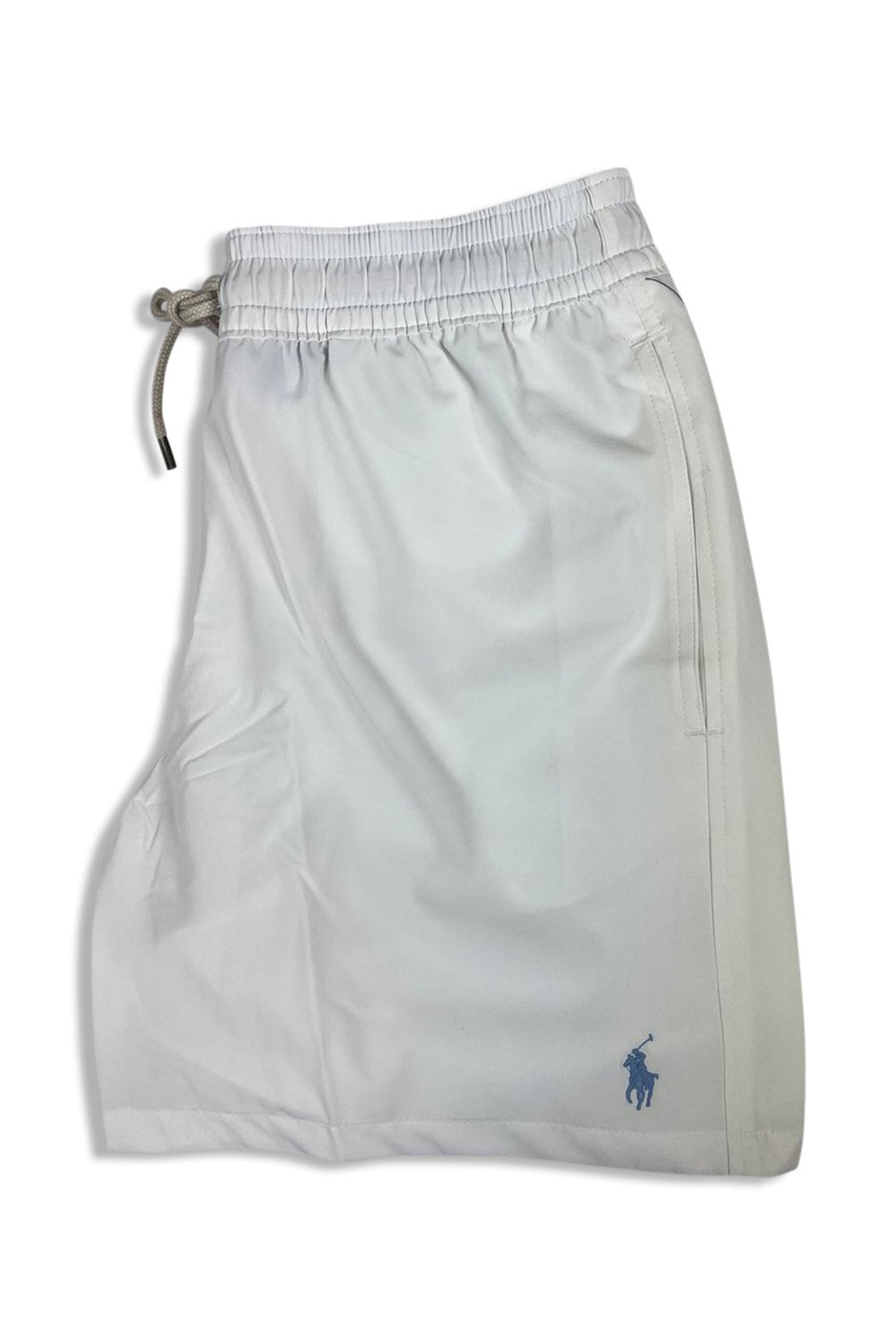 Ralph lauren swim shorts white on sale